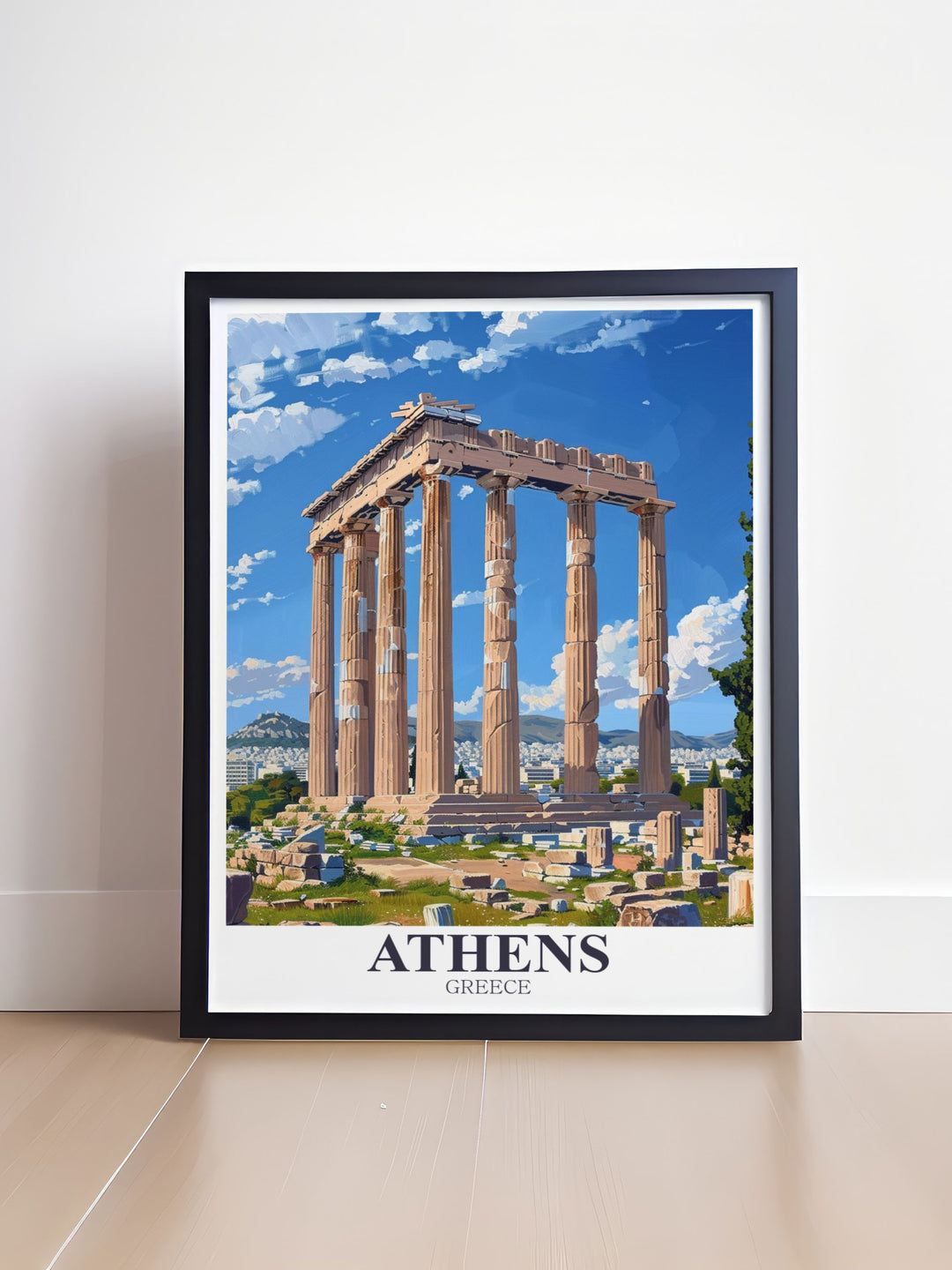 Templeof Olympian Zeus Prints showcasing the grandeur and majesty of ancient Greece perfect for home decor and gifts capturing the essence of Athens in stunning detail