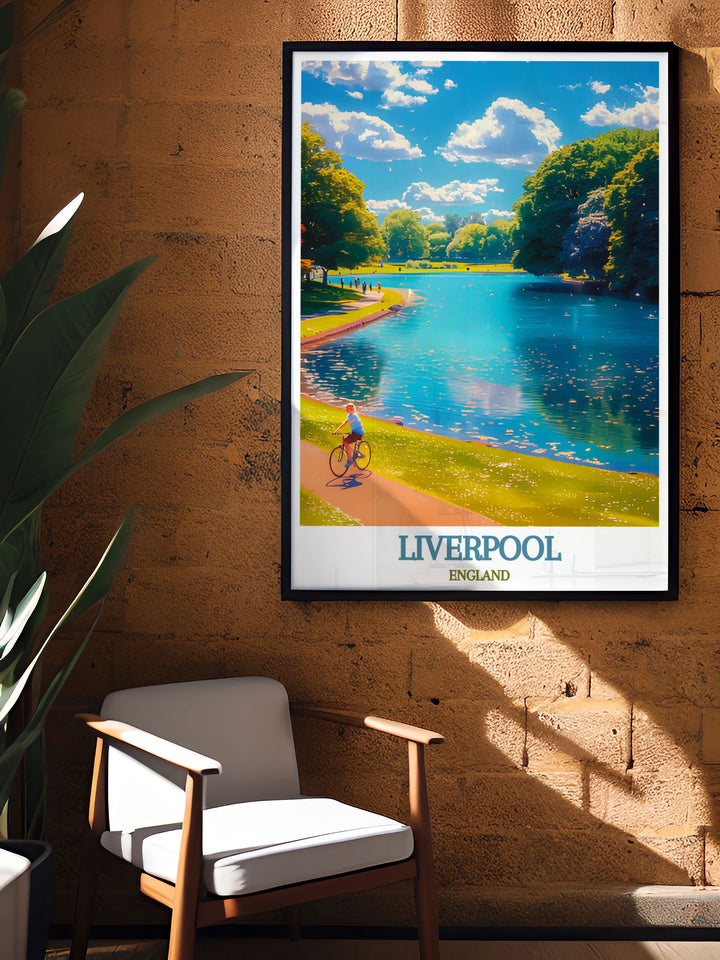 This Cream Liverpool Poster is an excellent gift for music and art lovers celebrating the legacy of Cream nightclub and Creamfields Festival perfect for bucket list prints collections and Sefton Park elegant home decor