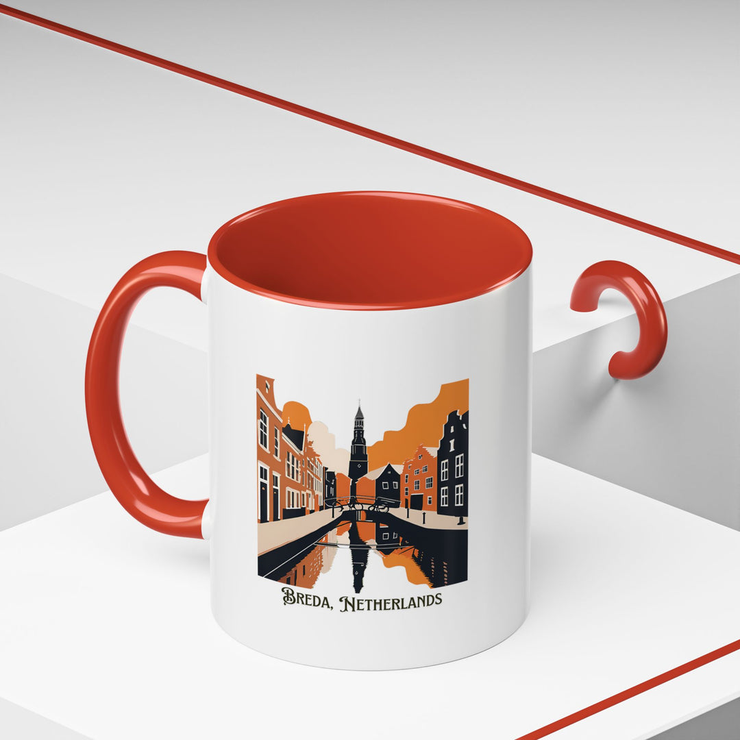 Enjoy Breda’s beauty every day with this ceramic mug featuring stunning designs inspired by the city. Dishwasher-safe and practical, it is perfect for coffee or tea lovers and makes a meaningful gift.