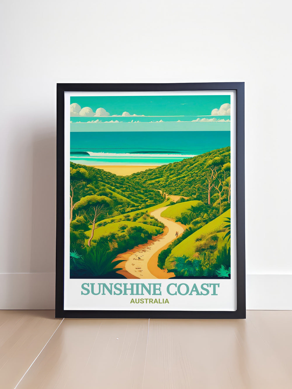 This Sunshine Coast wall art showcases the beautiful scenery of Noosa National Park, one of Australias top coastal destinations. Perfect for travel enthusiasts and art lovers, this canvas print adds a splash of color and serenity to any space.