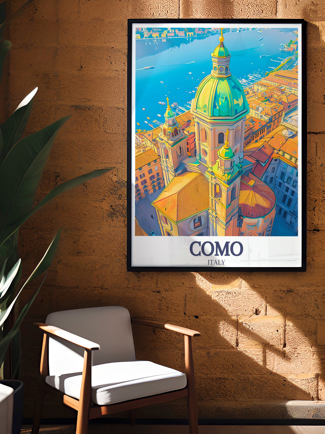 A beautiful railway travel print featuring the Royal Scotsman as it winds through the Scottish Highlands. Add Como Cathedral Lake Como framed prints to your decor for a stunning combination of locomotive art and Italian architecture.