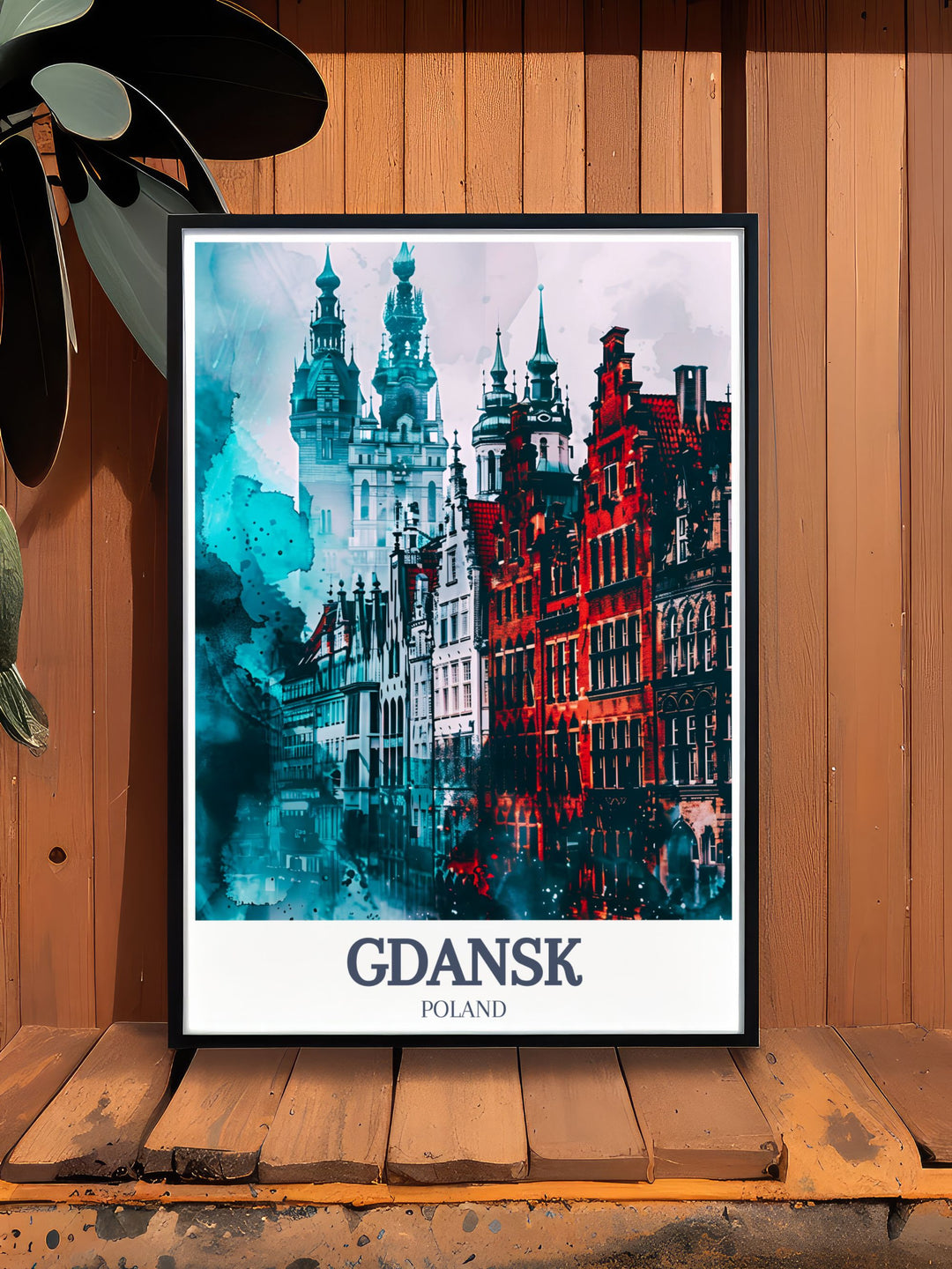 Gdansk Old Town, St. Marys Church Travel Modern Art showcasing the beauty of Gdansk in a minimalist black and white design. This digital print is perfect for collectors and those who appreciate unique and meaningful travel artwork.