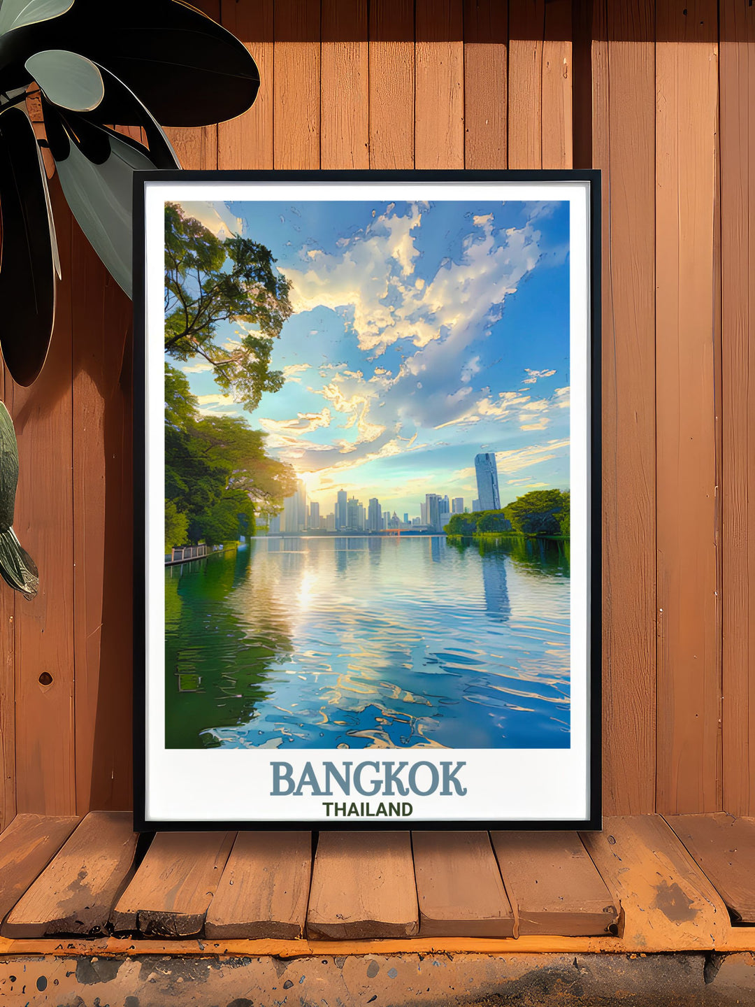 Bangkok Painting featuring Lumphini Park showcasing the peaceful and lush environment of Bangkoks central park perfect for enhancing your interior design