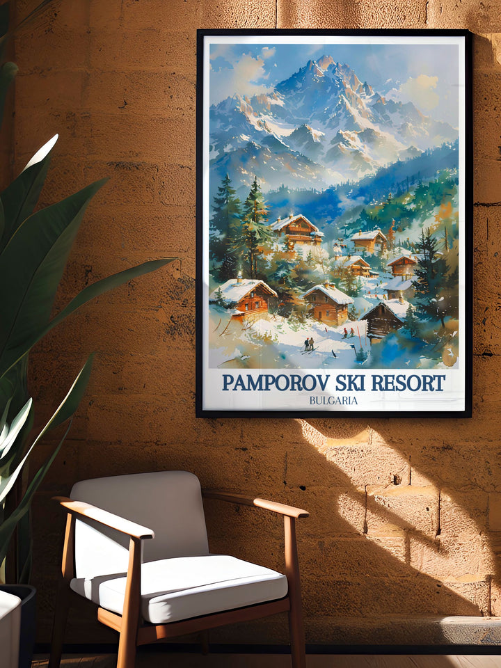 Rhodopes Crest Rhodope Mountains stunning print of Snezhanka Peak in Pamporovo ideal for bucket list prints that celebrate unforgettable skiing experiences and cherished travel memories