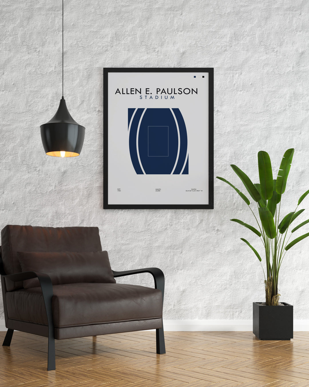 Elegant Paulson Framed Prints depicting Georgia Southern Eagles football for stunning living room décor and home decor enthusiasts