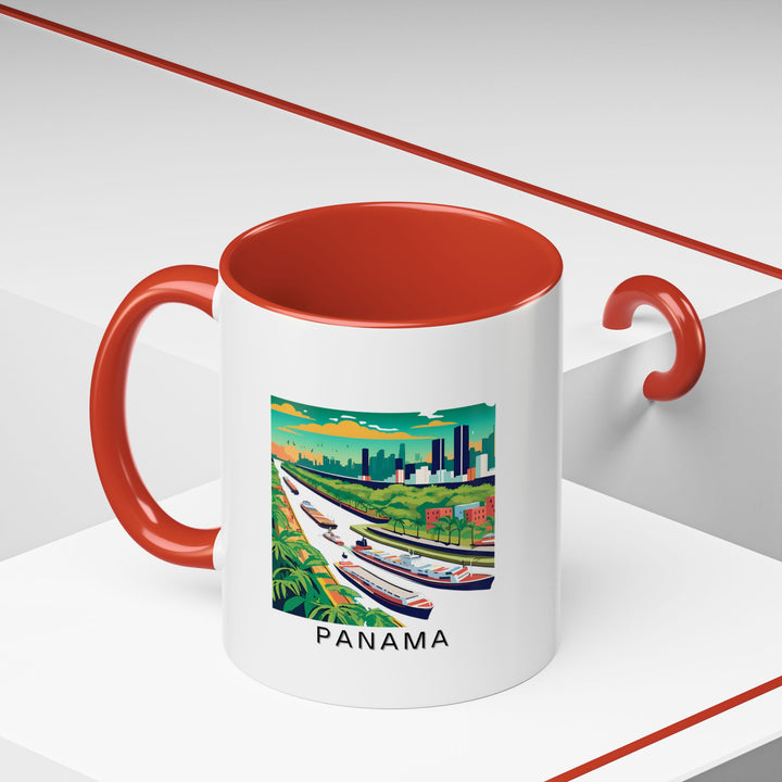 The Panama mug brings the beauty of Panama to your daily routine. Featuring intricate artwork of the Panama Canal and landscapes, it’s ideal for coffee and tea lovers. The mug is durable and easy to care for, as it’s dishwasher and microwave safe.