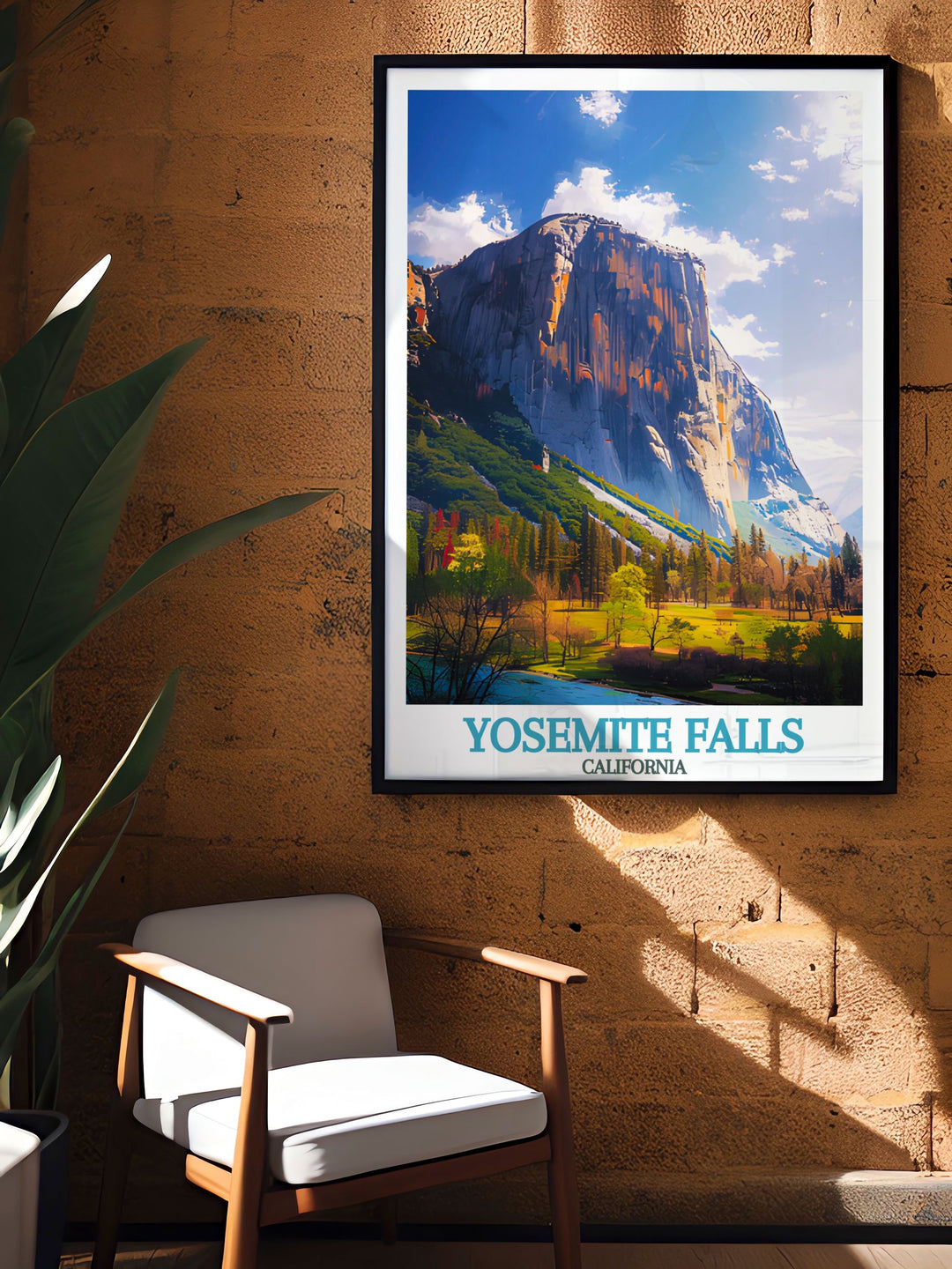 Sophisticated El Capitan modern decor showcasing the majestic rock formation and its natural surroundings in stunning detail