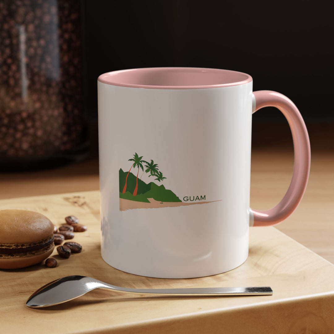 Add Guam’s island charm to your daily routine with this ceramic mug. Featuring intricate designs inspired by the island, it is dishwasher-safe and perfect for coffee or tea lovers. A thoughtful keepsake for travelers and fans of Guam.