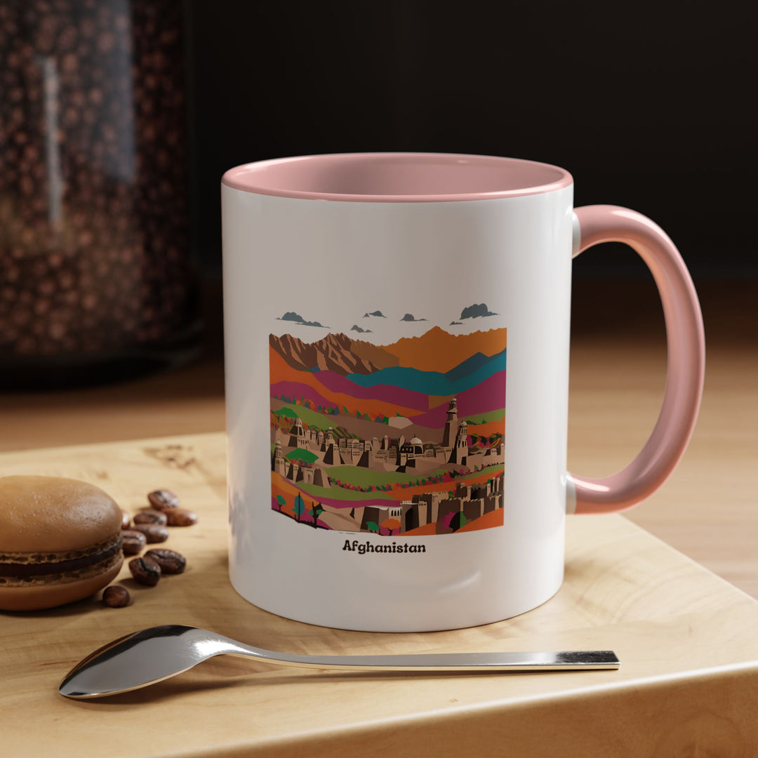 A detailed Afghanistan Mug that blends Afghan artistry with functionality. Crafted from ceramic and featuring stunning Afghan-inspired motifs, this dishwasher-safe mug is perfect for personal use or gifting to anyone who appreciates Afghan culture and heritage.