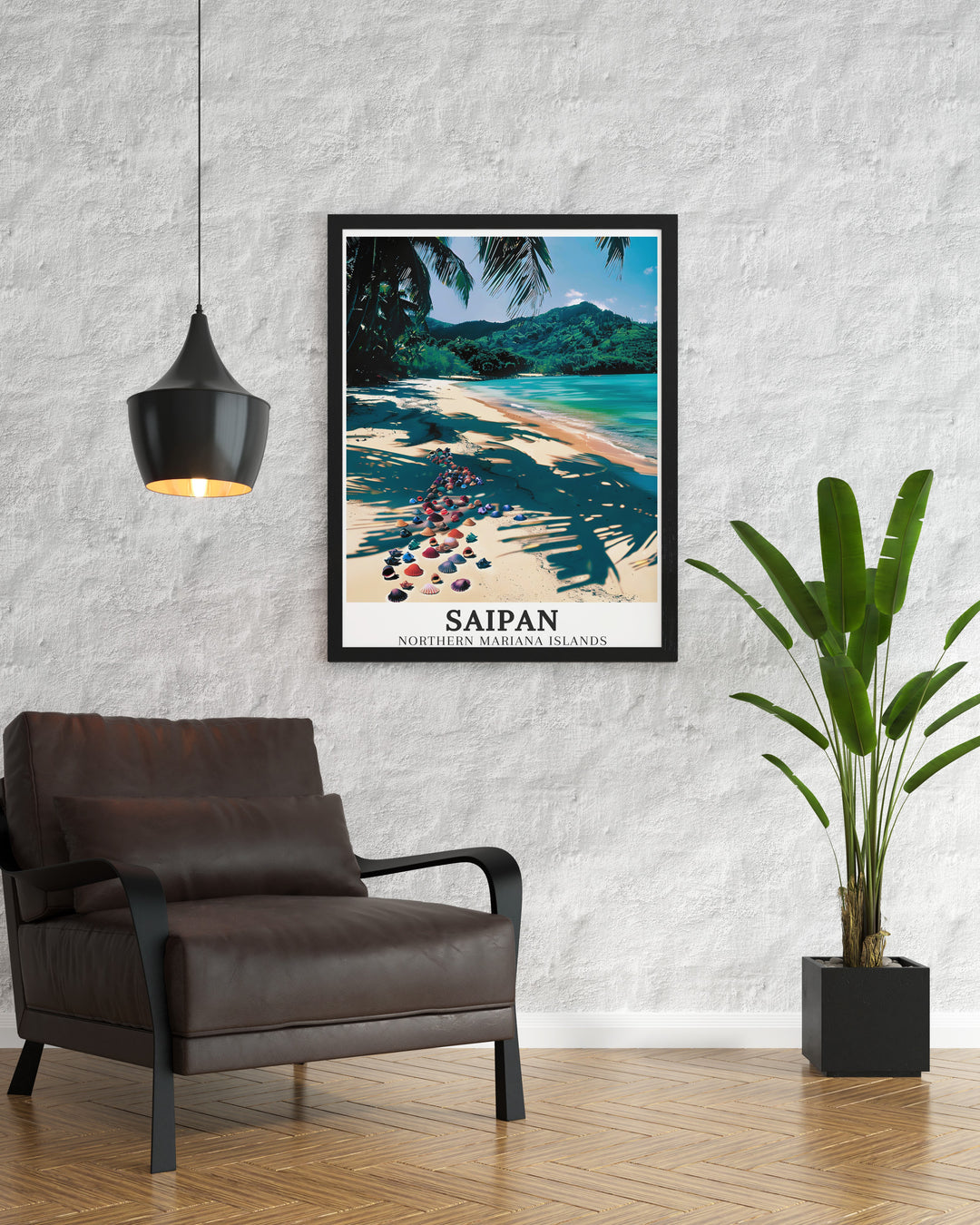 Mariana Islands retro travel posters featuring picturesque views of Saipans Micro Beach and Garapan. These art deco travel posters bring a vintage charm to your home decor, perfect for travel lovers. Capture the timeless beauty of the Saipan coast with our retro travel posters that showcase the regions stunning landscapes.