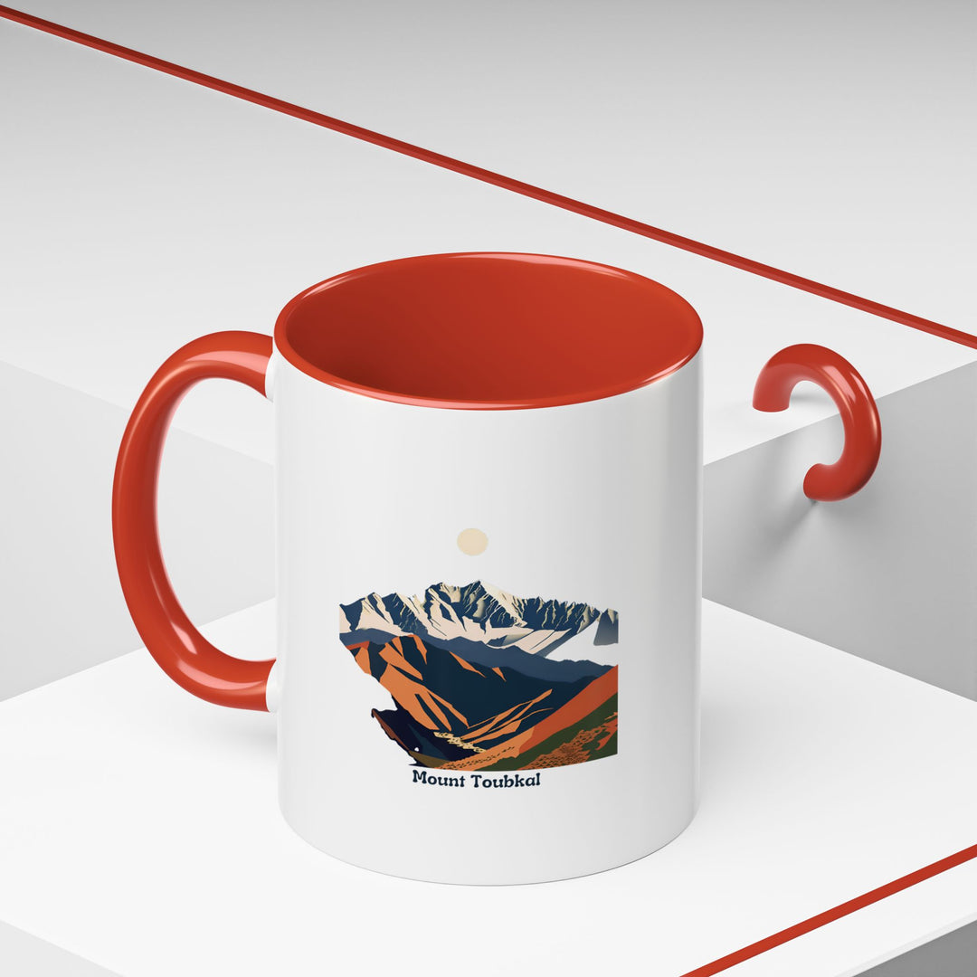 The Mount Toubkal mug is a stunning representation of Morocco’s highest peak. This ceramic mug is durable and perfect for hot drinks, with easy care features like microwave and dishwasher safety.