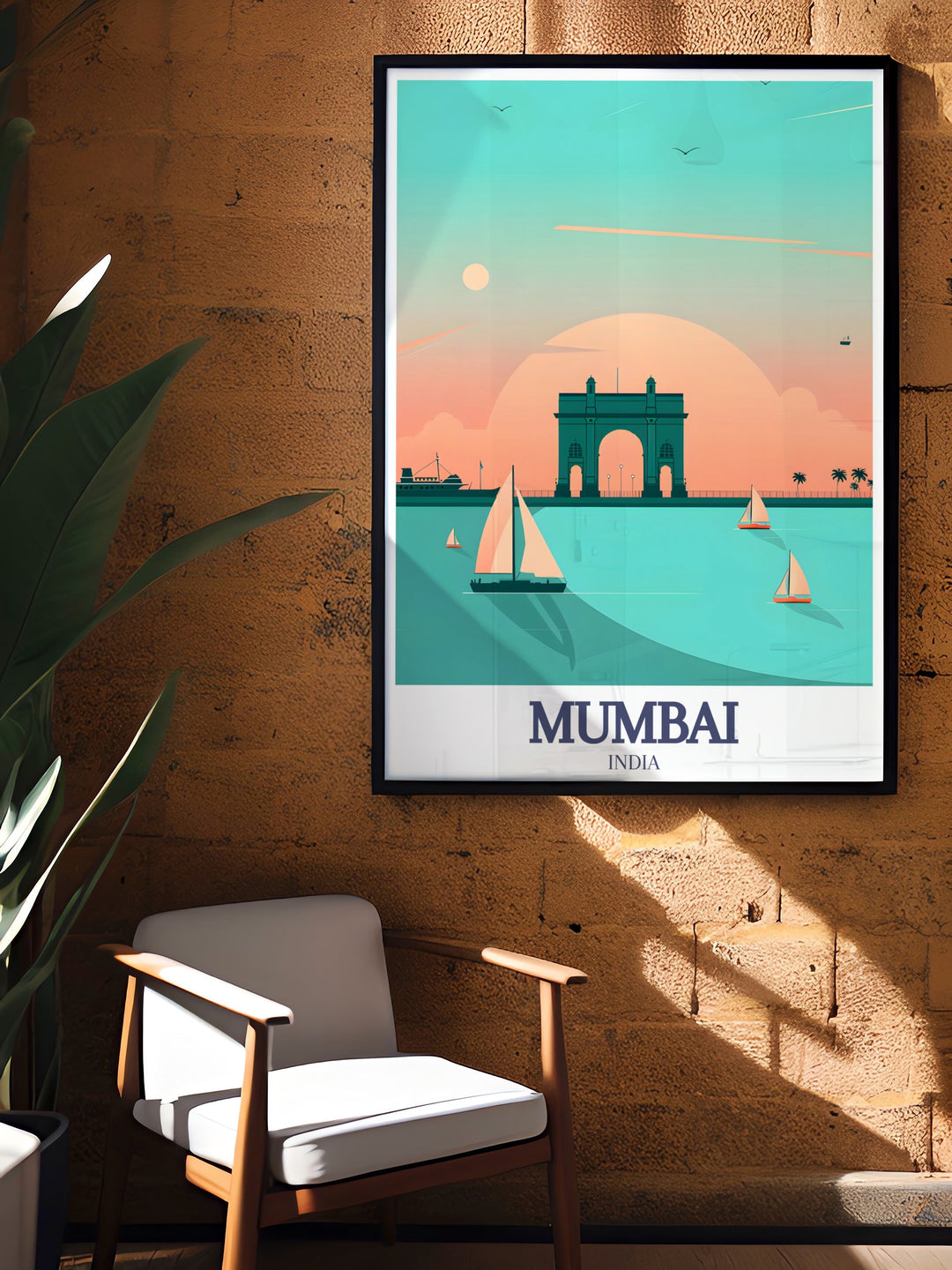 Add a piece of Mumbais charm to your space with this Gateway of India Wall Art. Capturing the iconic landmark alongside the Arabian Sea, this print is perfect for anyone who appreciates the beauty of Indian architecture and the tranquility of coastal views.