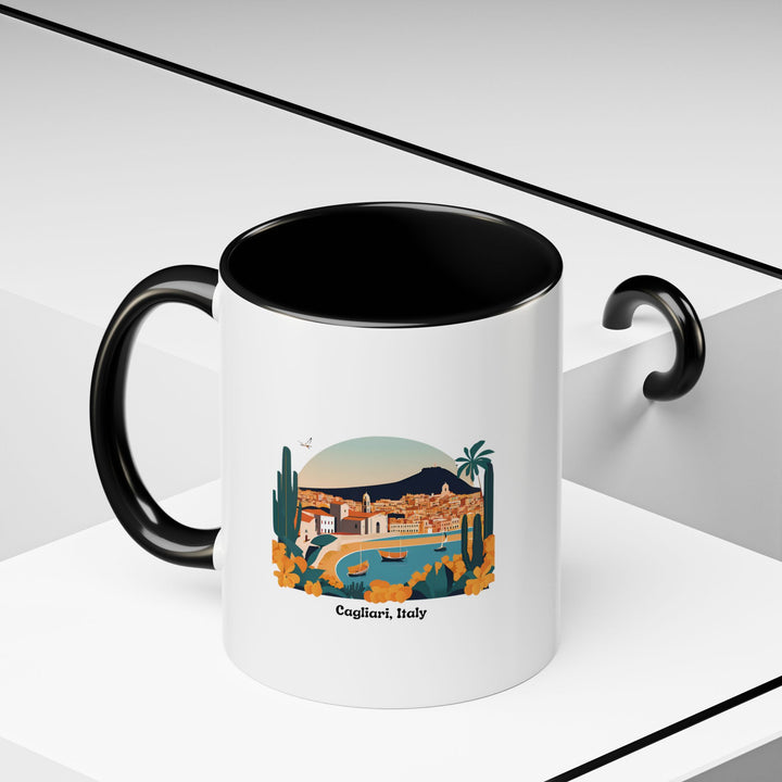 A detailed Sardinia Mug showcasing Cagliari’s cultural beauty and artistic heritage. Crafted from durable ceramic, this dishwasher-safe mug is perfect for daily coffee rituals or as a unique gift for someone who loves Italian art and travel.