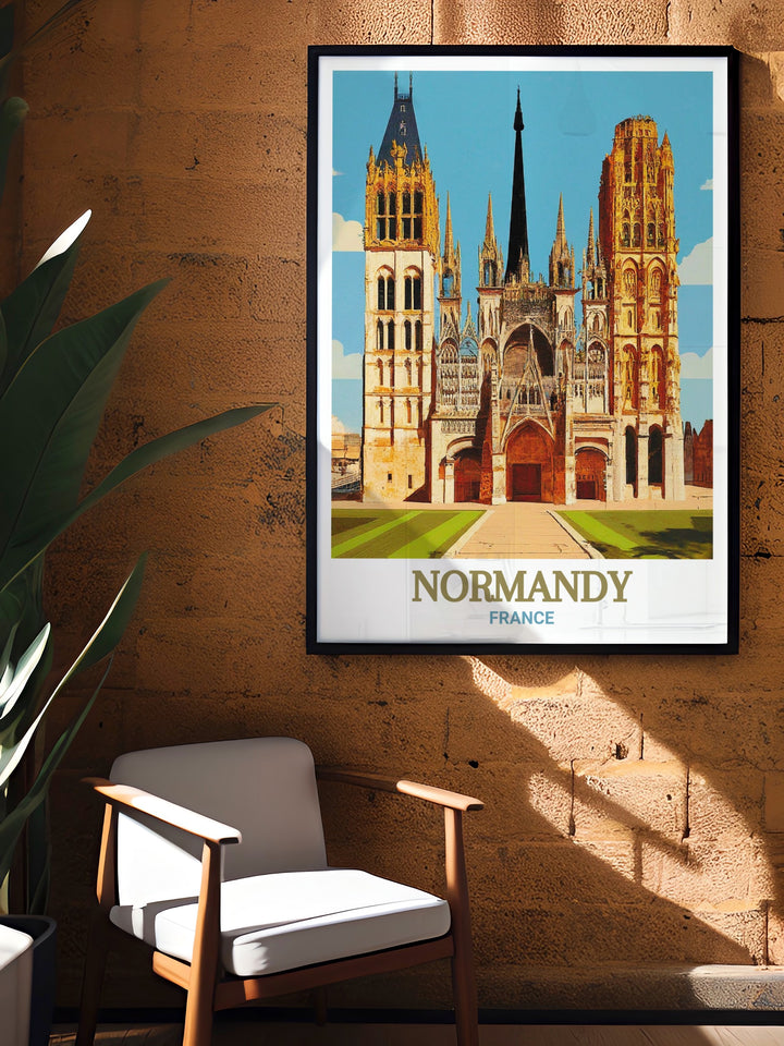 Each Rouen Cathedral artwork piece is crafted to highlight the historical significance and intricate details of this iconic French landmark perfect for any home