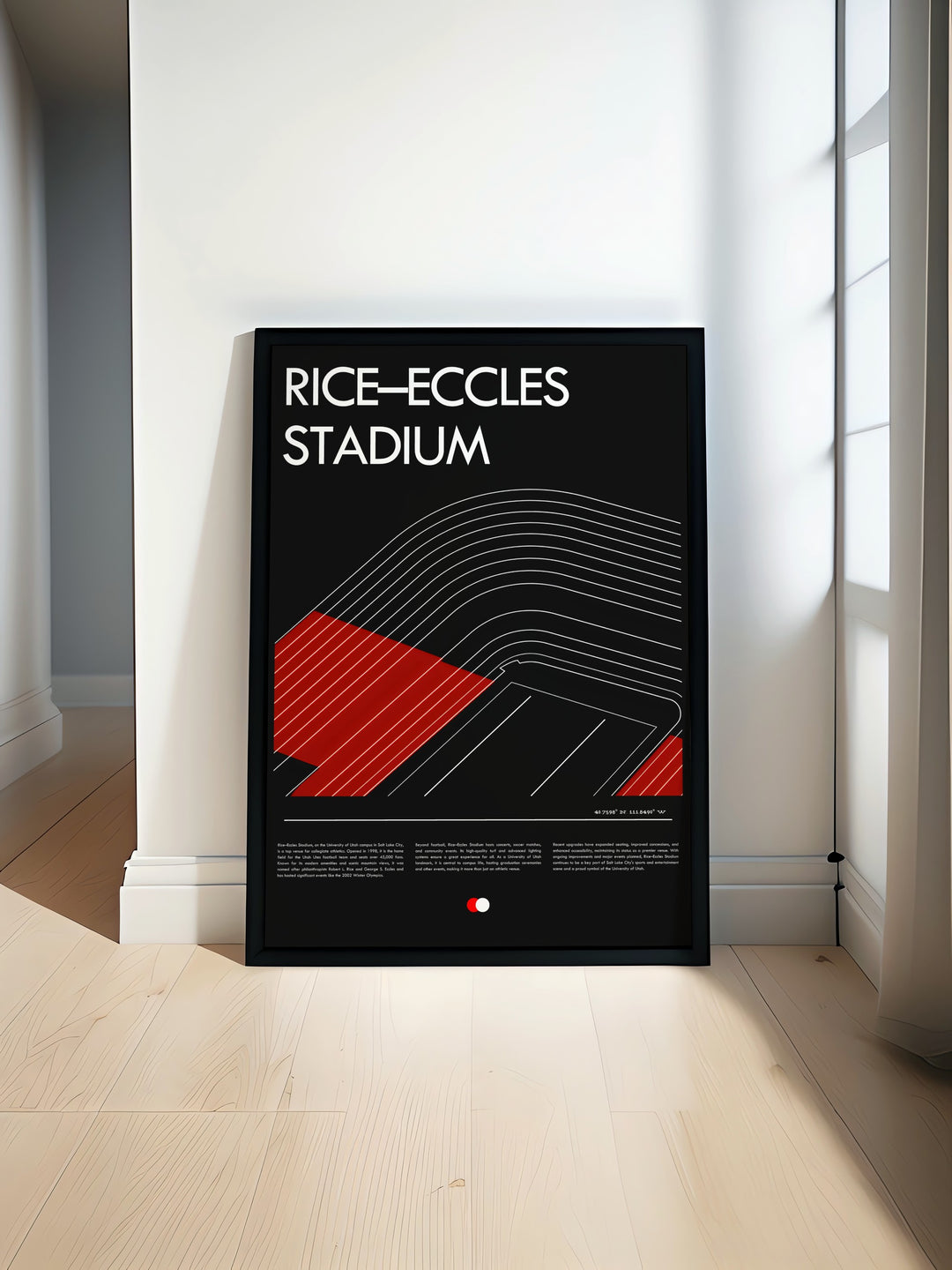 This Utah Utes painting vividly depicts the excitement of game day at Rice Eccles Stadium making it a dynamic addition to any wall and a perfect representation of college football passion