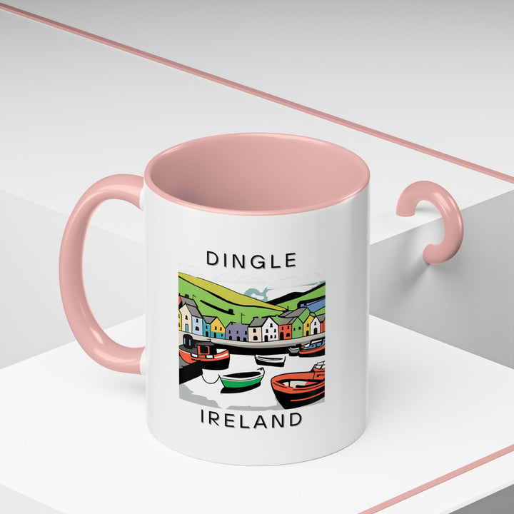 A beautifully designed Dingle Ireland mug featuring vibrant artwork of the town’s scenic landscapes. Perfect for coffee or tea lovers, it’s durable and dishwasher-safe, making it an ideal gift or keepsake for travelers and Ireland enthusiasts.