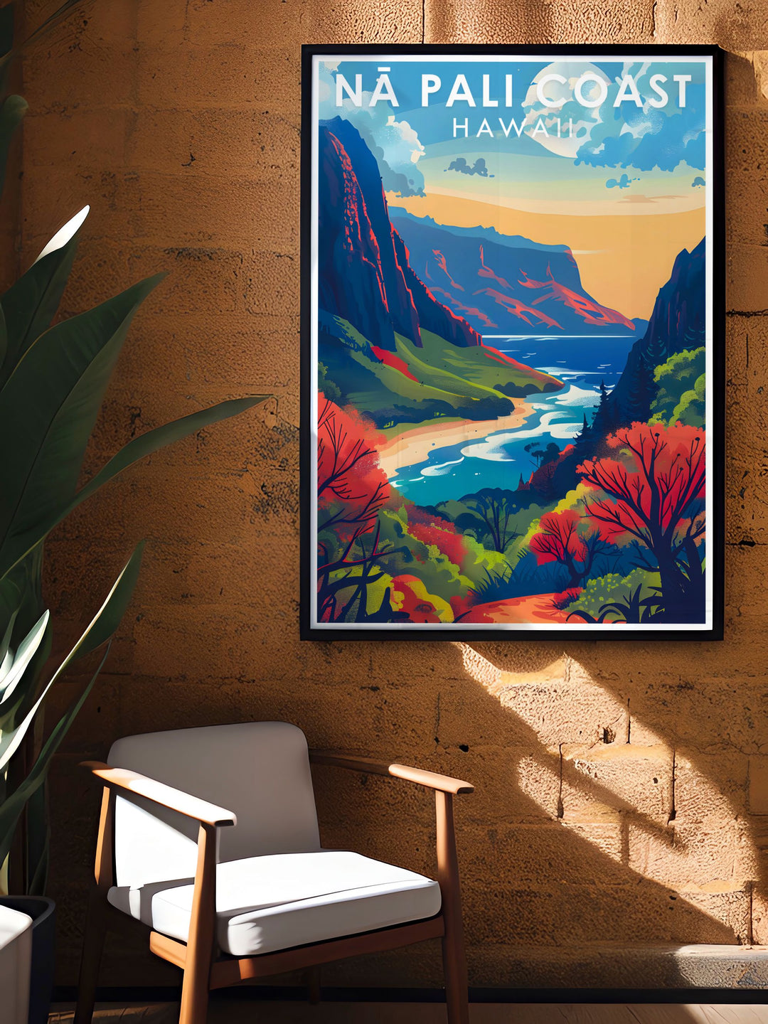 Elevate your living space with elegant home decor featuring Na Pali Coast. Our modern art prints capture the coasts rugged cliffs and vibrant ocean hues.