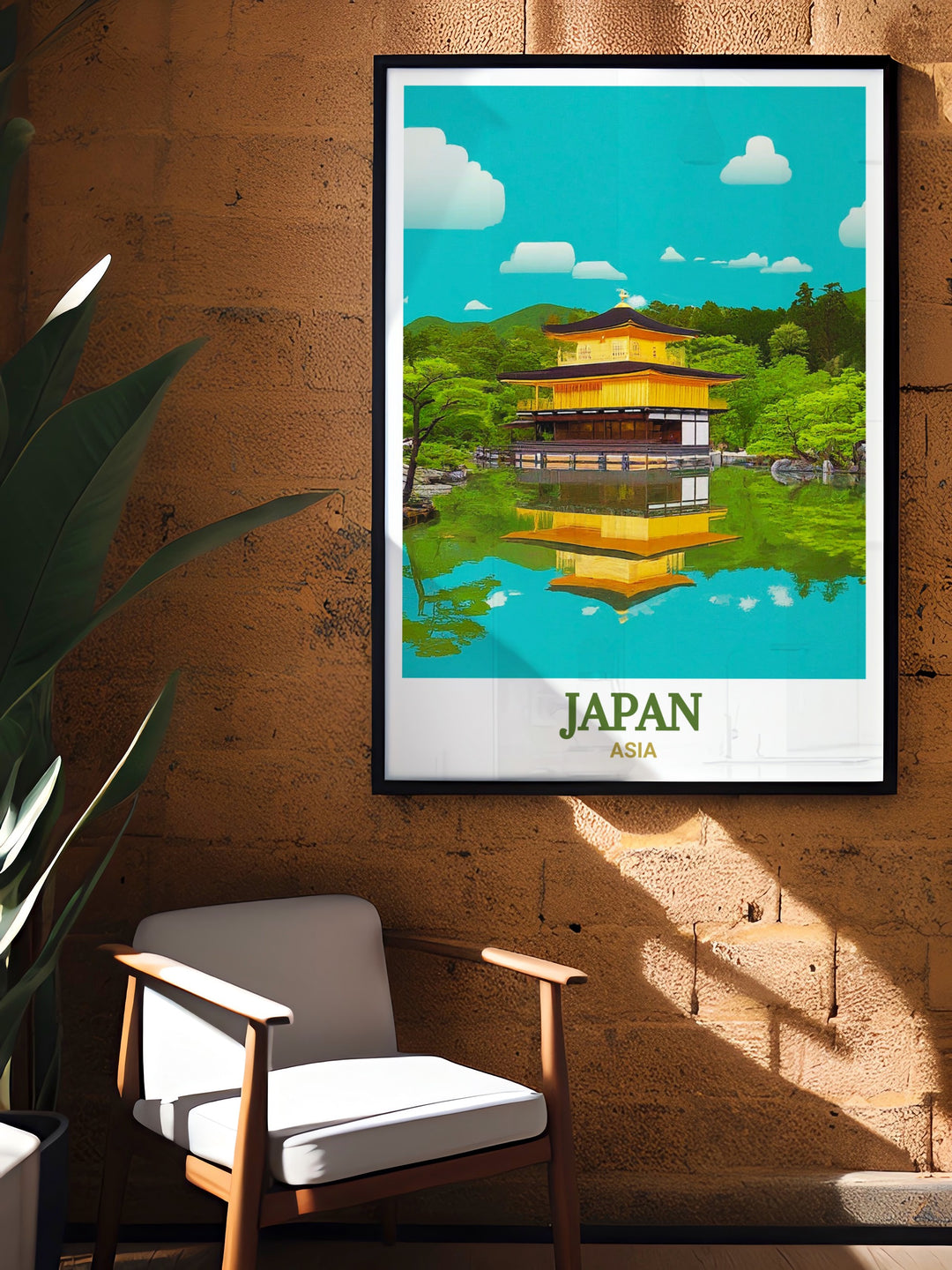 Enhance your home with Japan Poster featuring Kyotos Kinkaku ji elegant home decor and Osakas lively street scenes perfect wall decor for those who appreciate Japanese culture and art