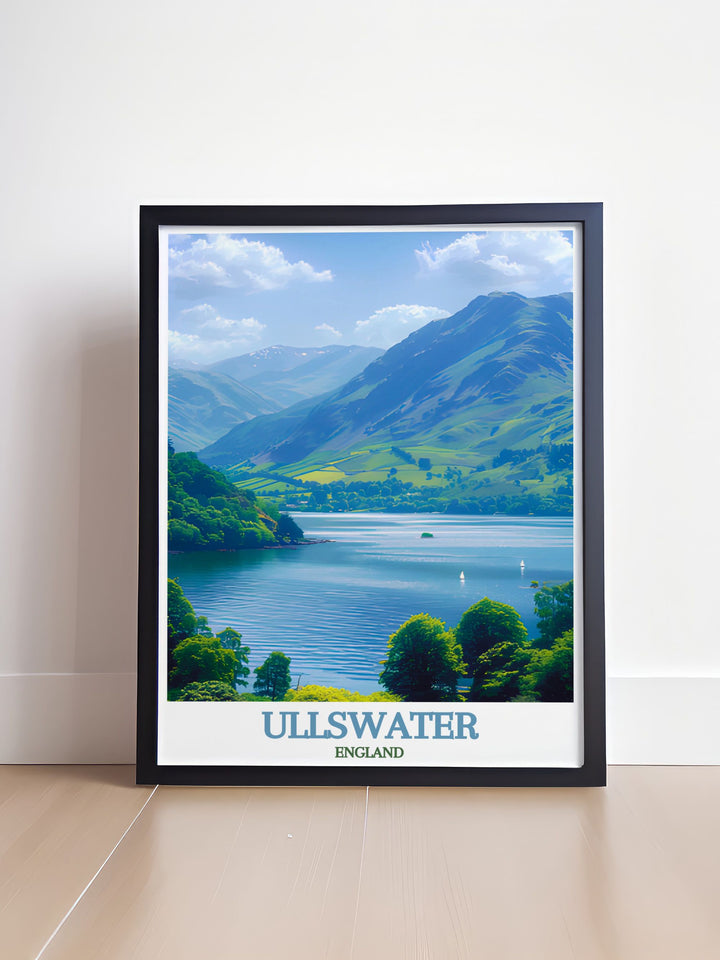 Lake Windermere print from the Lake District with Ullswater Lake modern decor piece that brings the charm of the countryside into your home perfect for nature enthusiasts and as a thoughtful gift