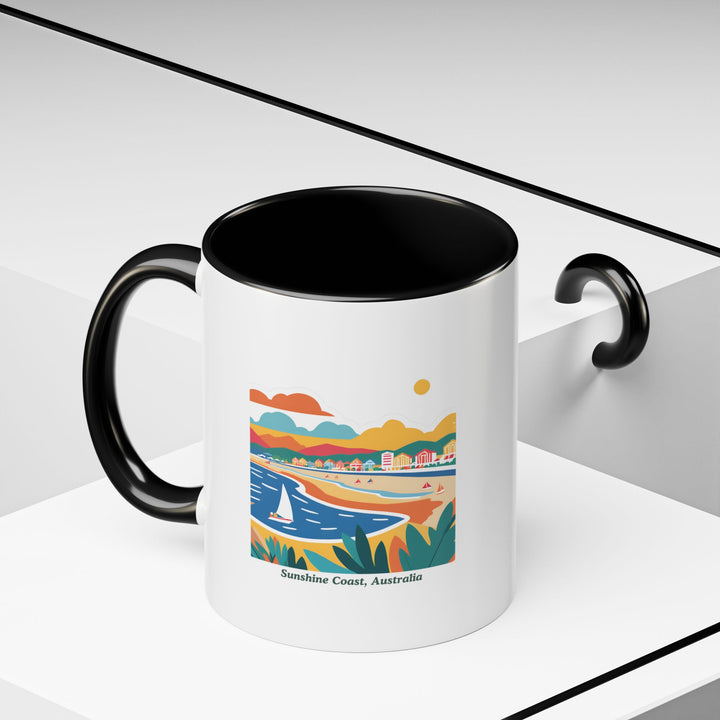 Capture the essence of the Sunshine Coast in Australia with this charming mug. Featuring artwork of the region’s natural beauty, this mug is perfect for coffee or tea lovers. Microwave and dishwasher safe for convenience and everyday use.