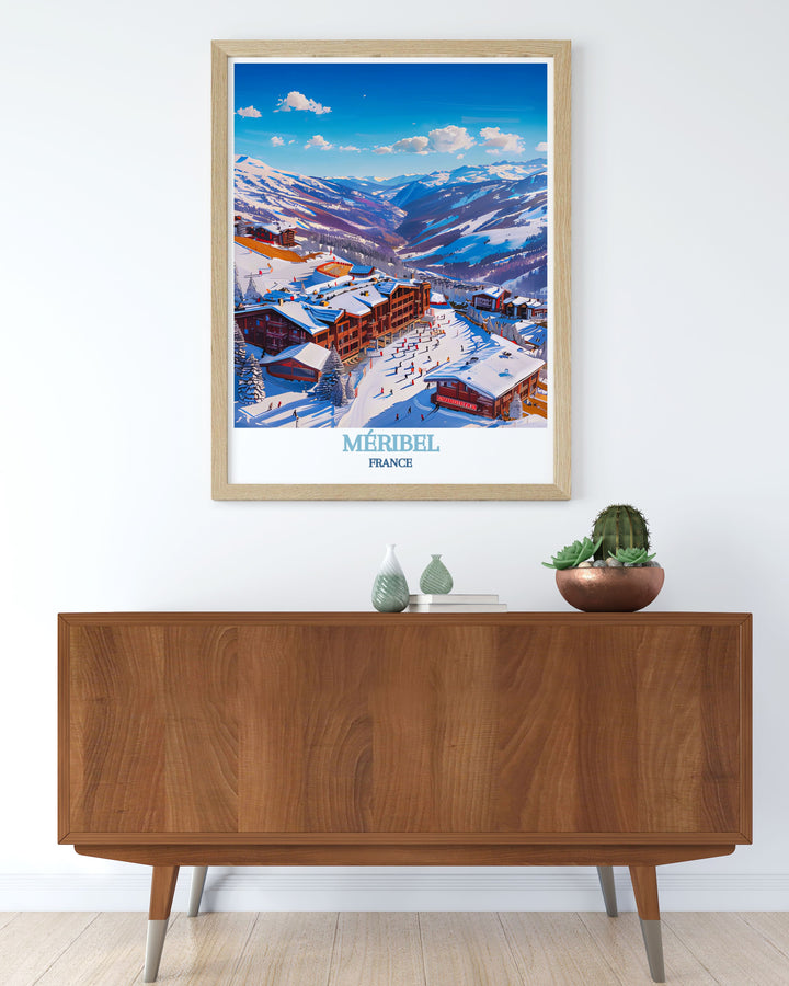 Featuring the stunning Mont Vallon, this poster offers a visual representation of one of the French Alps most iconic peaks, ideal for adventure seekers and nature lovers.
