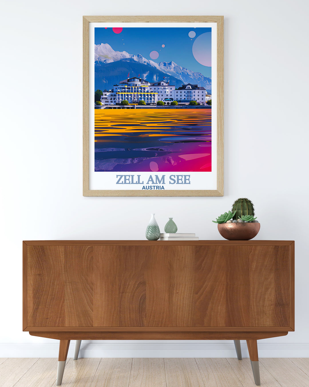 Snowboarding wall art of Grand Hotel Zell am See capturing the thrill of winter sports perfect for creating a stunning focal point in your living space