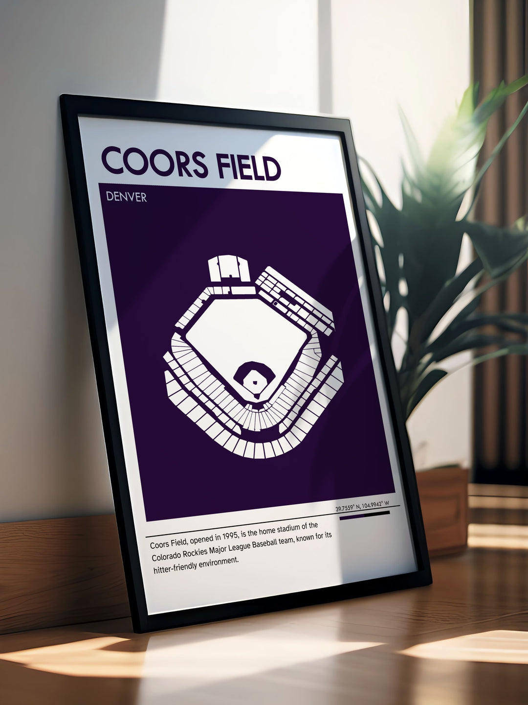 Vintage style COORS FIELD print highlighting the iconic features of the Colorado Rockies stadium a perfect addition to any collection of sports memorabilia or as a thoughtful gift for Rockies fans and baseball enthusiasts