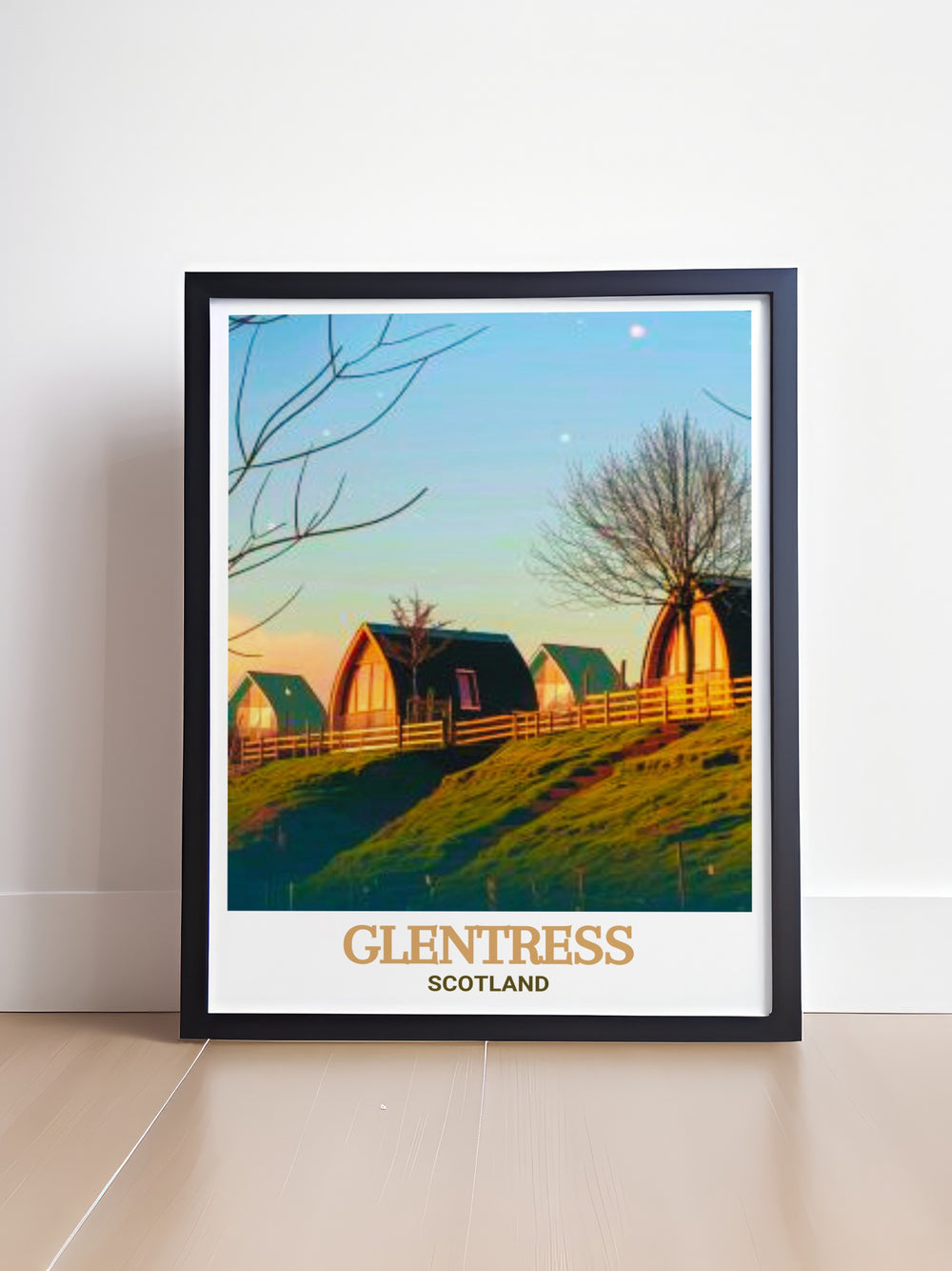 Cycling Wall Art of Glentress Forest Lodges and Glentress Bike Park offering a vibrant depiction of the famous Glentress 7stanes trails in Scotland ideal for those who love the great outdoors and want to bring the energy of the MTB Trail Centre into their home