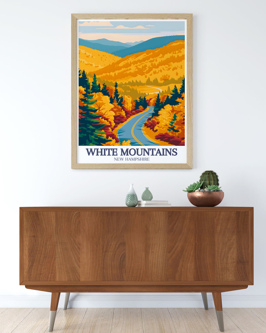 Crawford Notch Vintage Poster highlights the history and beauty of this famed state park. Whether as a gift or personal decor, this poster brings the timeless appeal of New Hampshires White Mountains into your home.