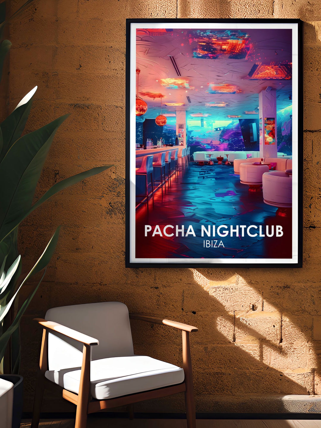 Elegant Vip Experience artwork featuring modern prints from Ibizas top nightclubs such as Eden and Amnesia ideal for gifting to music lovers or enhancing your own space