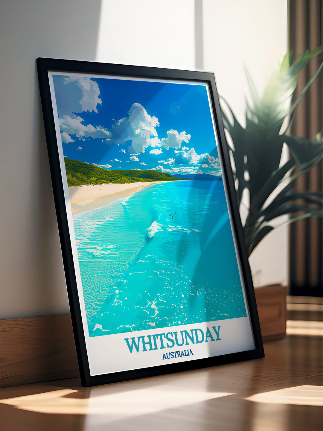 Beautiful Whitsunday Gift ideas featuring Whitehaven Beach bring a touch of Australian paradise to any space perfect for beach lovers and travel enthusiasts looking for elegant home decor options from Whitsunday Australia