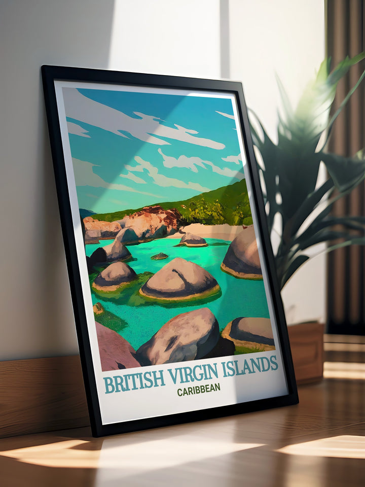 The Baths, Virgin Gorda Stunning Prints bring a touch of Caribbean beauty into your home perfect for those who appreciate elegant home decor and want to enhance their space with Virgin Islands decor