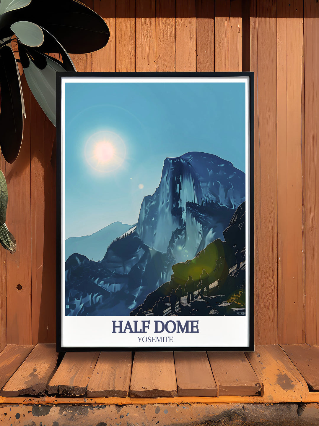 This Yosemite Falls travel print showcases Half Dome and Glacier Point, two of the parks most famous landmarks. Whether for yourself or as a gift, this poster will remind you of the unforgettable beauty found in Yosemite National Park.