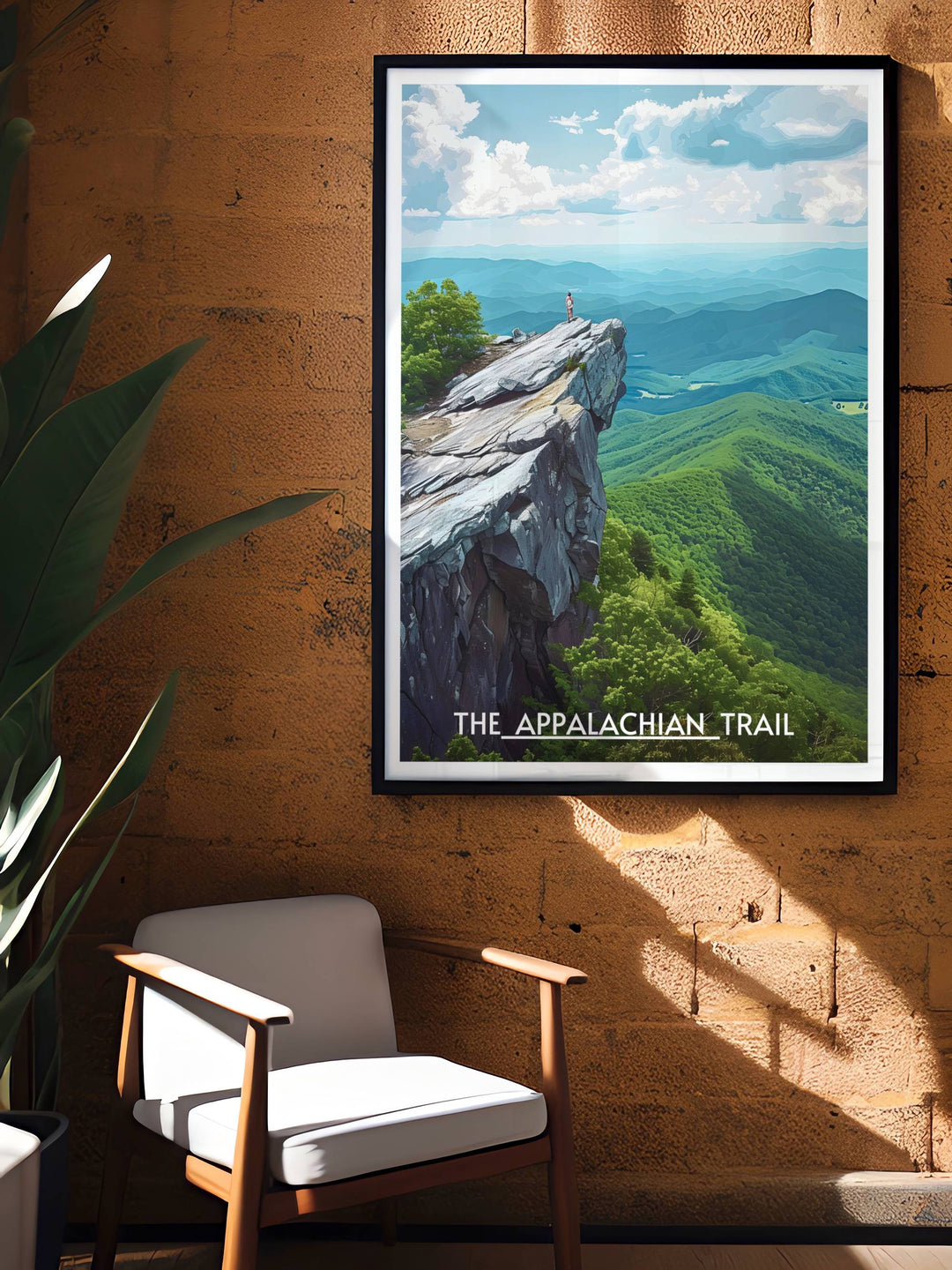 Mcafee Knob print showcasing the sunrise over Appalachian Trail, perfect wall decor for nature lovers and hikers.