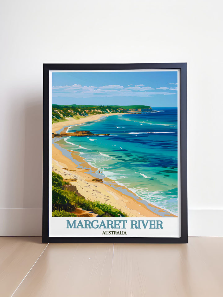 Elegant Australia Wall Decor featuring the vibrant landscapes of Margaret River and the majestic Prevelly Beach a must have for anyone who appreciates natural beauty