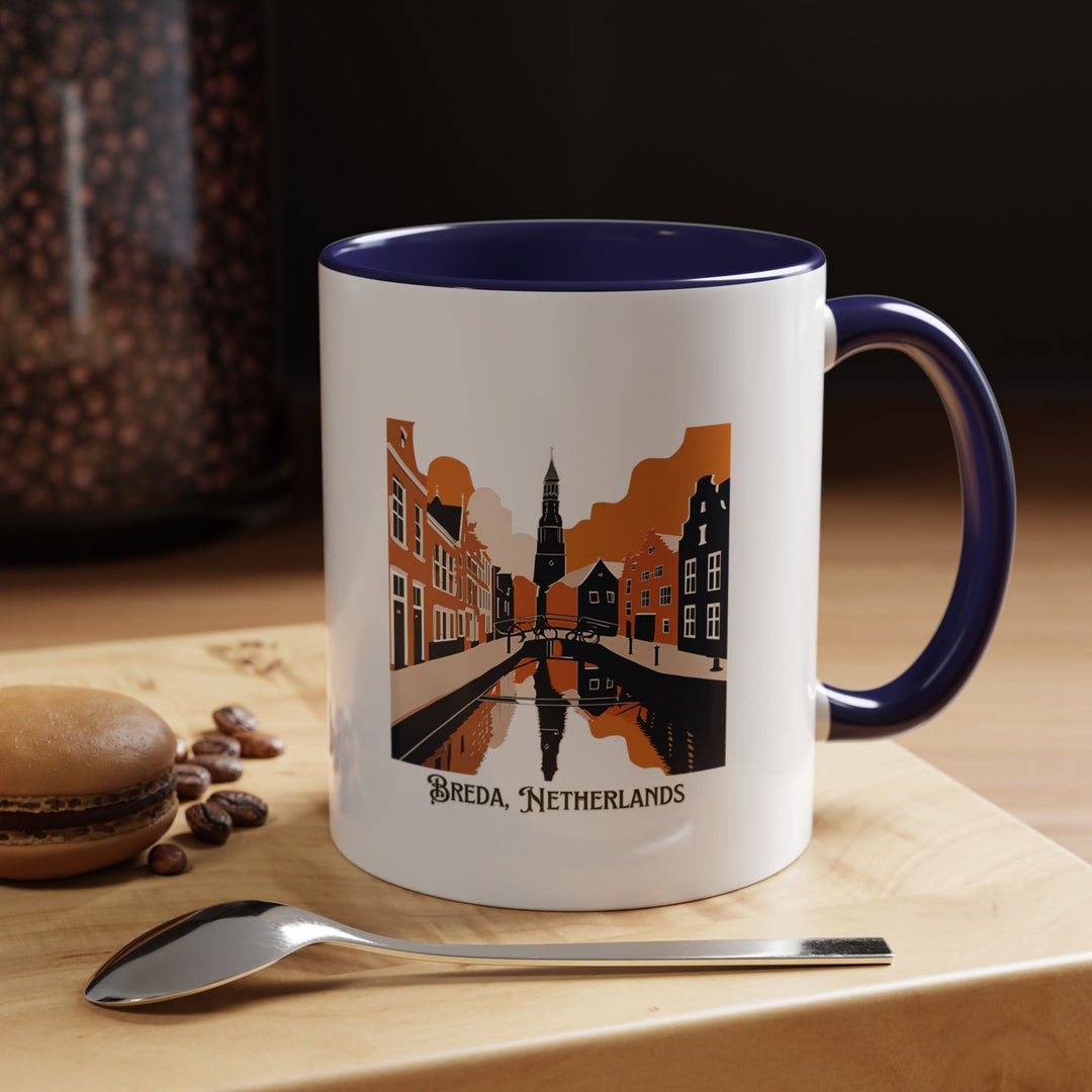 Celebrate the elegance of Breda with this stylish mug showcasing intricate artwork inspired by the city. Dishwasher-safe and crafted to last, it is ideal for daily use or as a meaningful gift for Breda enthusiasts.