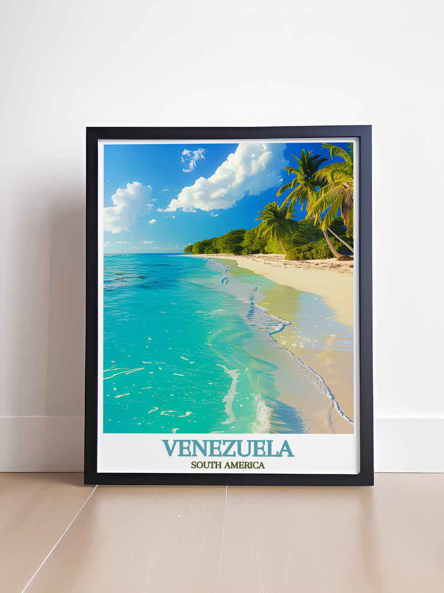 Angel Falls poster and Morrocoy National Park artwork are perfect bucket list prints for those who love travel and adventure showcasing the majestic waterfall and tropical park as beautiful additions to any nature themed decor
