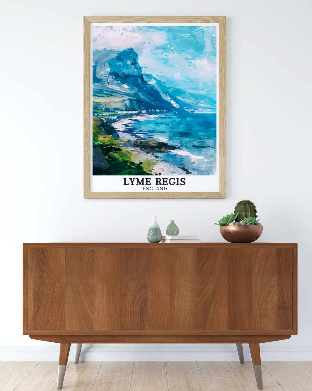 Featuring the cliffs of Charmouth Ledge and the peaceful sands of Charmouth Beach, this canvas art celebrates the beauty of the Jurassic Coast. Perfect for lovers of nature and travel, this artwork offers a stunning depiction of Englands scenic coastline.