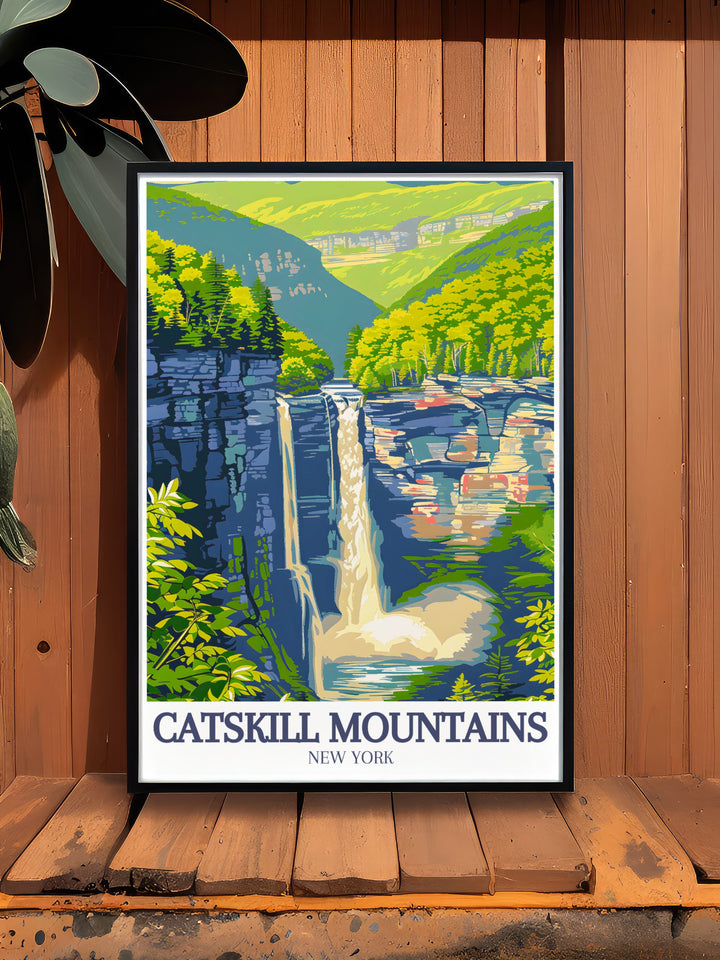 Kaaterskill Falls and Spruce Creek modern decor prints are a beautiful way to celebrate New Yorks natural landmarks. These travel prints add a timeless touch to your home and are perfect for anyone looking to enhance their wall art with nature inspired designs.