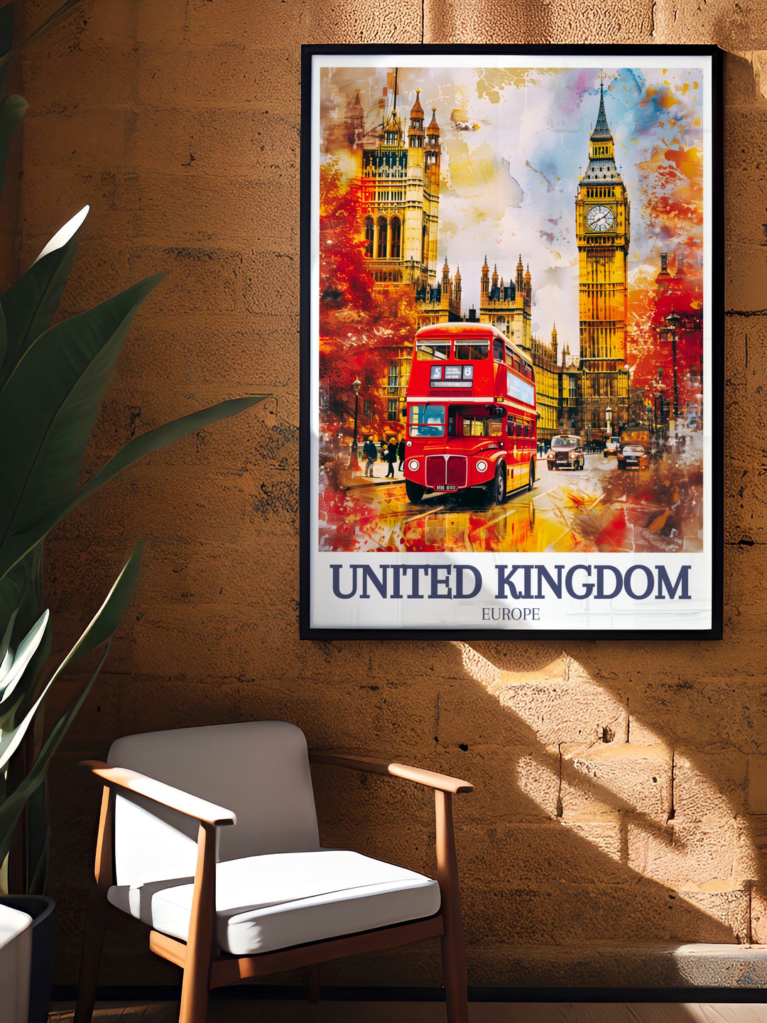 Showcase the grandeur of the Houses of Parliament and Big Ben with this detailed canvas print. The intricate design captures the historic beauty of these famous London landmarks, making it an excellent addition to any collection.