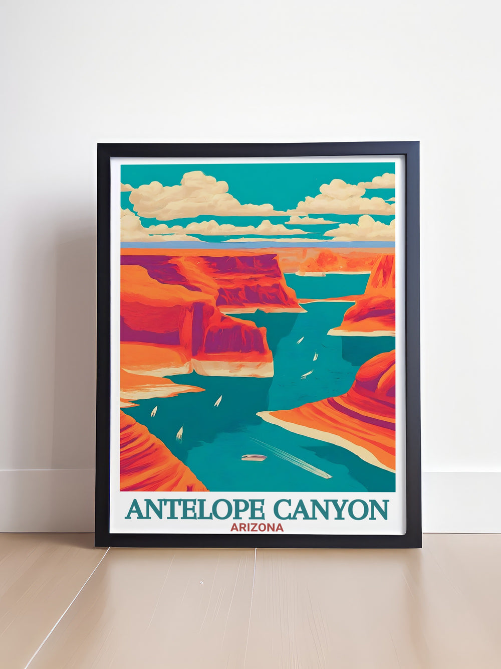 Beautiful Lake Powell artwork featuring the serene landscapes and expansive scenery of this breathtaking Arizona landmark ideal for those who appreciate the beauty of natural wonders and want to enhance their home decor.