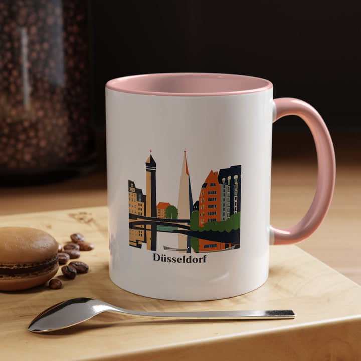 Celebrate the beauty of Düsseldorf with this mug showcasing the city’s modern and historical architecture. Dishwasher-safe and practical, it’s a thoughtful gift for anyone who appreciates Germany’s charm and culture.