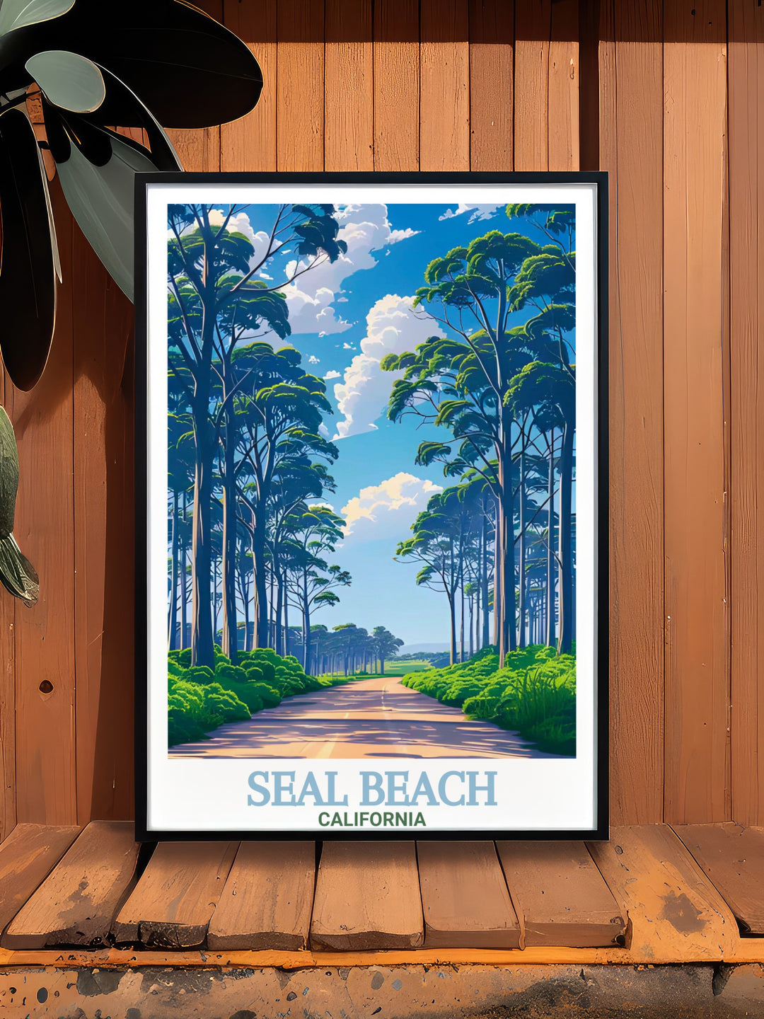 Gum Grove Nature Park Print showcases the tranquil beauty of one of Seal Beachs hidden gems. This wall art is ideal for those who love nature and peaceful landscapes, making it a great addition to any home or as a thoughtful travel gift.