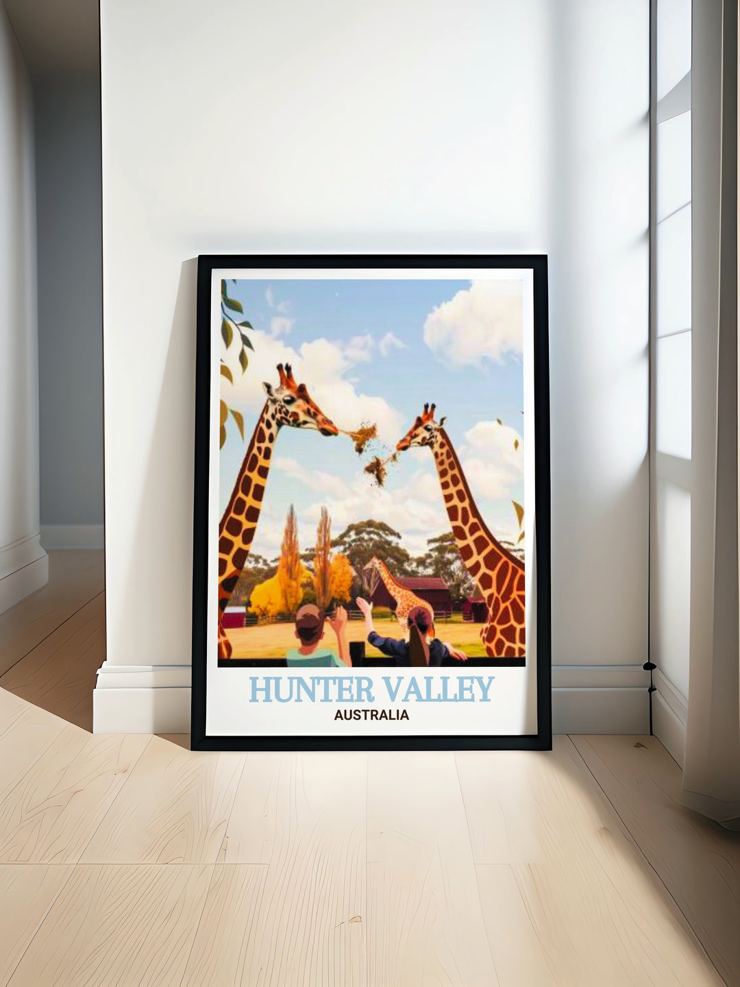 Hunter Valley Zoo modern print featuring the vibrant wildlife and lush landscapes of one of Australias premier zoos perfect for adding a touch of adventure and natural beauty to your living space a stunning choice for Australia wall art enthusiasts.