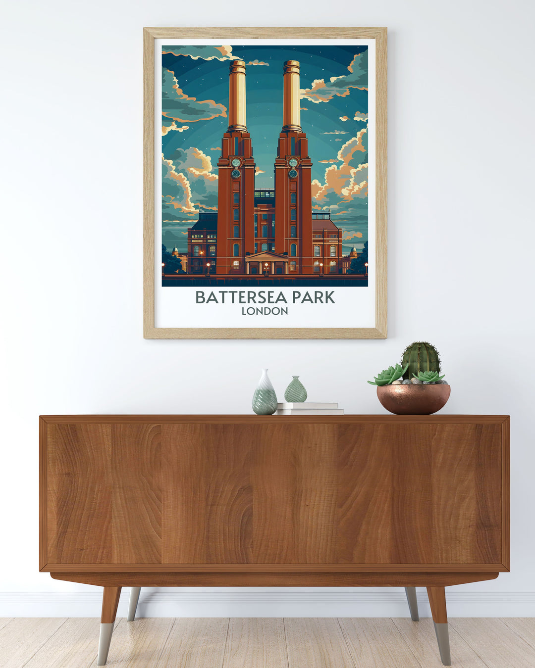 Battersea Power Station perfect wall decor capturing the majestic structure and its surroundings ideal for any art and architecture enthusiast