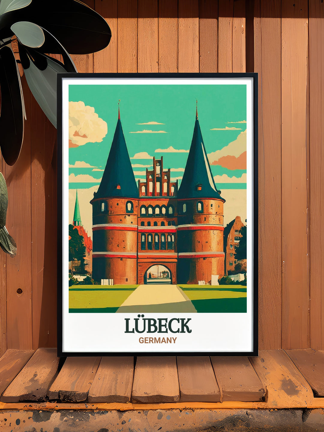 Add a touch of German elegance to your home with this Lubeck art print featuring Holstentor Digital a perfect choice for Germany wall decor this print brings the historic significance of Lubeck into your living space with beautifully crafted digital art