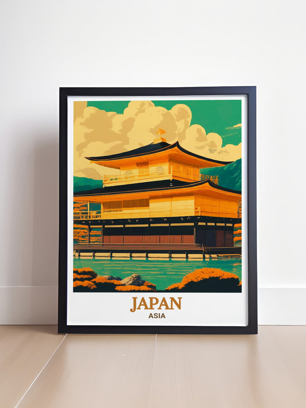 Featuring Kyotos Kinkaku ji and Osakas bustling cityscape, this travel poster set captures two of Japans most iconic locations. Perfect for anyone who loves Japanese culture, this artwork brings the beauty of both traditional and modern Japan into your living space.