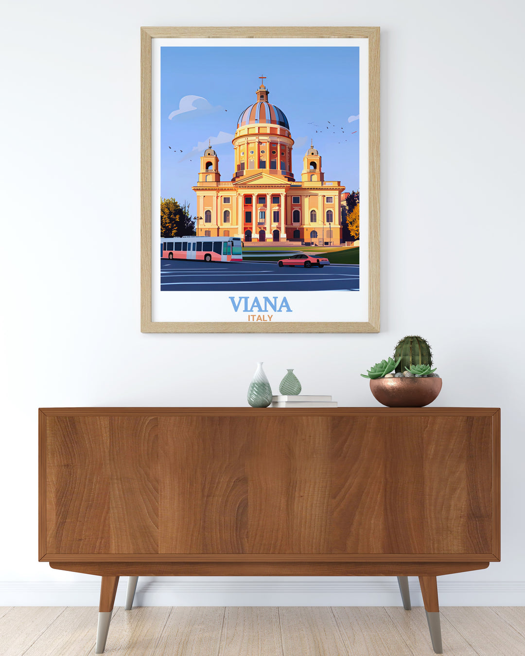 Bring the charm of Portugal and Italy into your home with this stunning combination of Viana Castelo art and Superga Basilica prints offering elegant wall decor options that reflect the rich heritage of two iconic European landmarks.