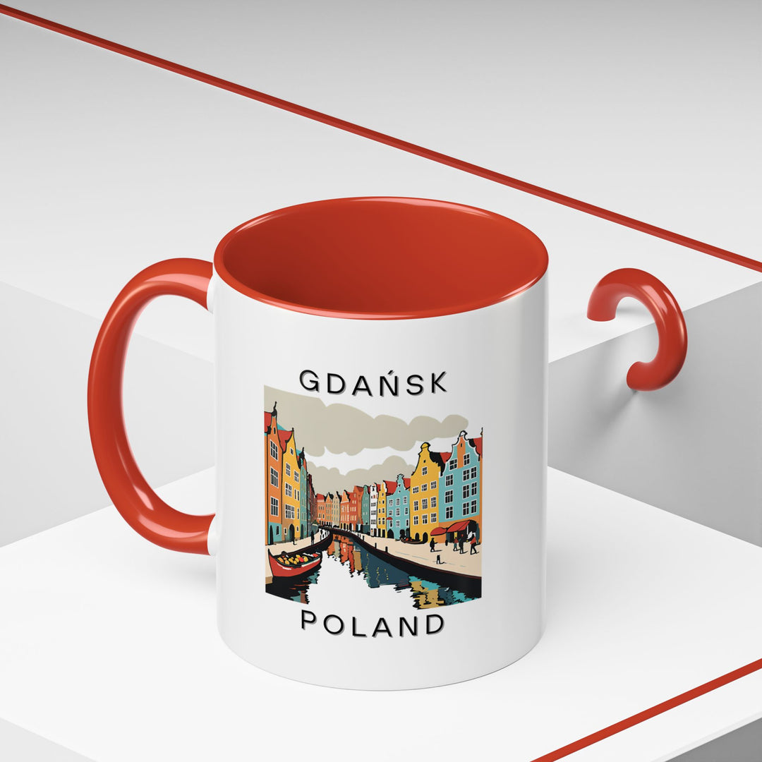 A Gdańsk Poland mug that captures the essence of the city’s stunning landmarks. Perfect for coffee or tea, it makes a great gift for those who appreciate Poland’s rich history and culture. Dishwasher-safe for everyday use.