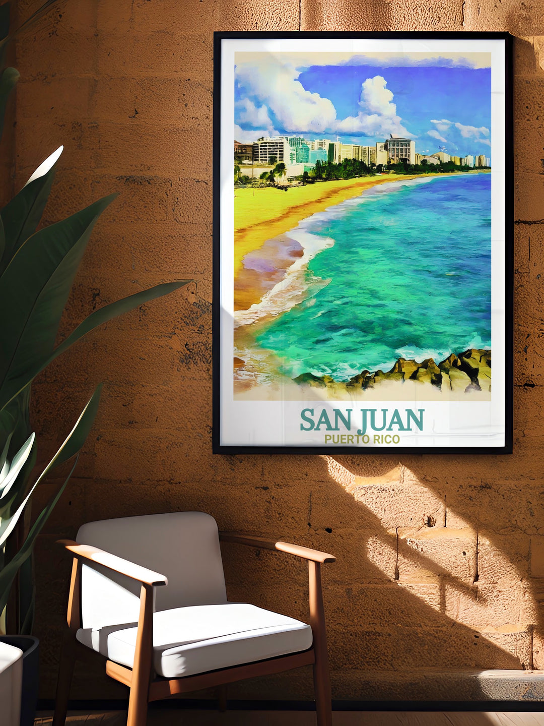 Condado Beach framed prints offer a sophisticated way to enjoy the stunning vistas of San Juan. Perfect for anyone looking for elegant home decor or a unique Caribbean travel gift for a birthday or special occasion.